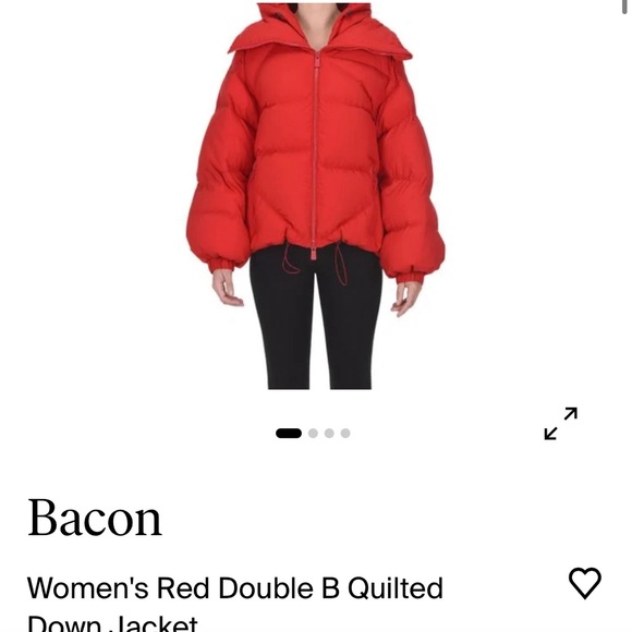 BACON DOWN RED PUFFER - Picture 14 of 15